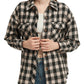 Anna-Kaci Women's Plaid Shacket Jacket Long Sleeve Button Down Fall Shirts Coat