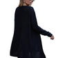 Anna-Kaci Women¡¯s Solid Knit Long Sleeve Cardigan with Pockets, Open Front Lightweight Drop Shoulder Waffle Sweater Cover Up