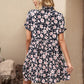 Anna-Kaci Women's Summer Dress Boho Ruffle Sleeve Floral Print Tie Neck Sun Dress
