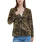 Anna-Kaci Women's Sequins Blazer Cardigan Jacket Open Front Casual Shiny Coat