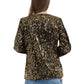 Anna-Kaci Women's Sequins Blazer Cardigan Jacket Open Front Casual Shiny Coat