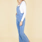 Anna-Kaci Women's Flare Overalls Jumpsuits Retro Bell Bottom Jeans Skinny Denim Overalls
