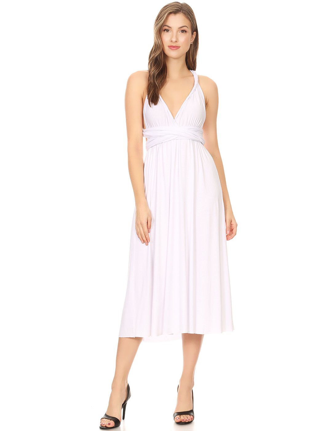 Infinity, Let's Make It A Wrap Dress | Alilang, Small 4-6 / Medium 8-10 / White Infinity, Let's Make It A Wrap Dress | Alilang, Small 4-6 / Medium 8-10 / White