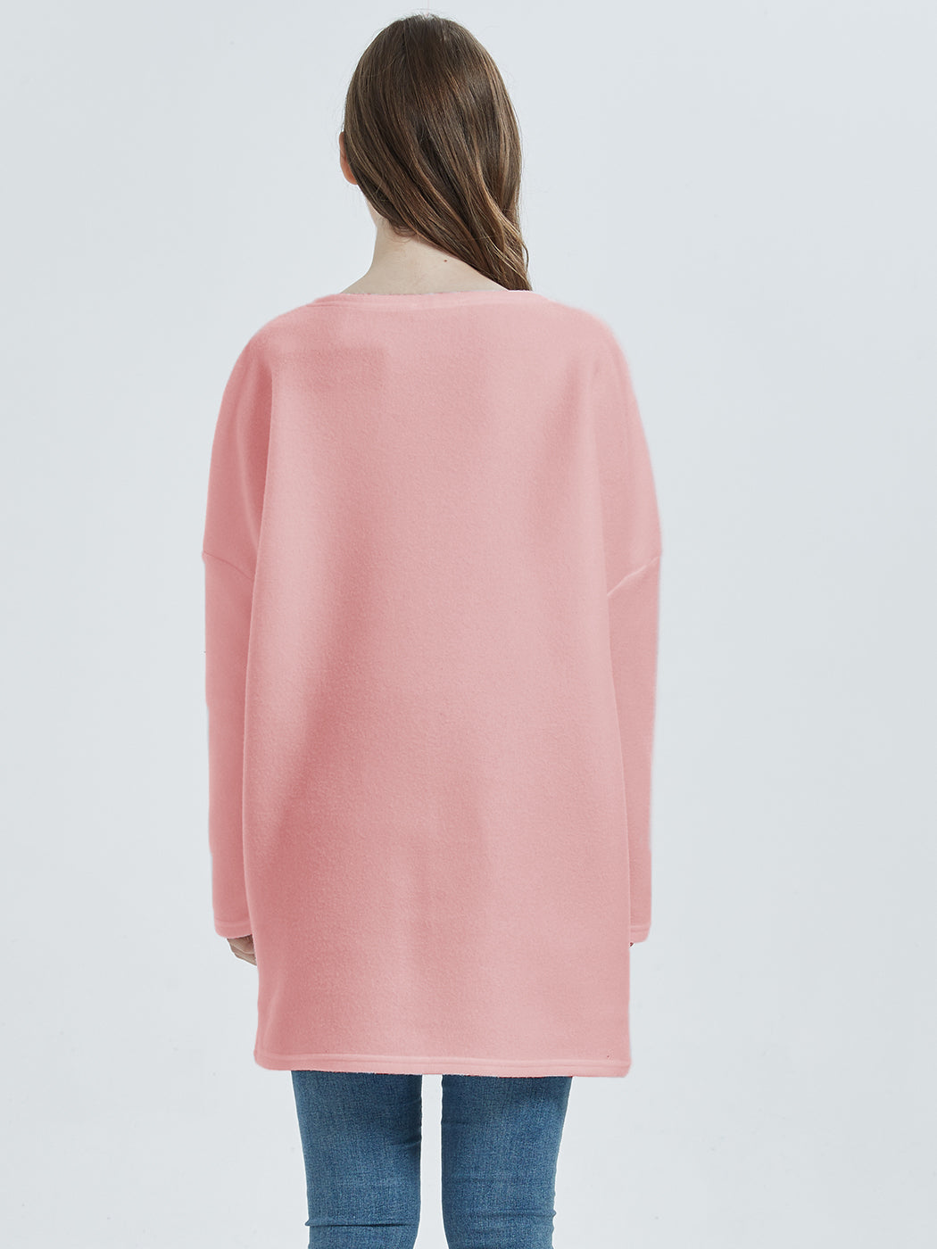 Batwing Sleeve V-Neck Soft Sweater Pullover